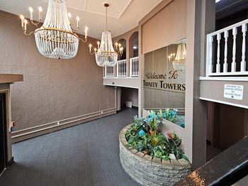 Building Lobby at Trinity Towers in Bedford Heights OH